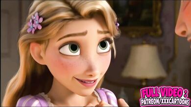 Flynn Rider Gushes Choked Princess Tower Cartoon HD Porn