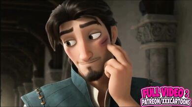 Flynn Rider Gushes Choked Princess Tower Cartoon HD Porn