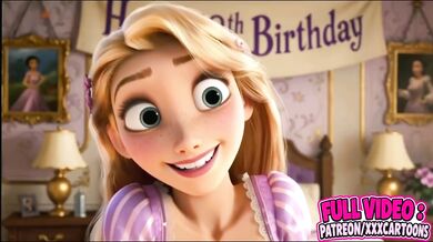 Flynn Rider Gushes Choked Princess Tower Cartoon HD Porn