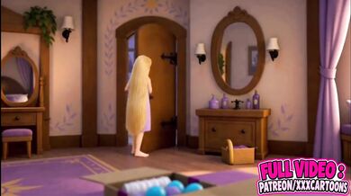 Peter Griffin destroys Rapunzel cosplay parody roleplay crossover cartoon HD