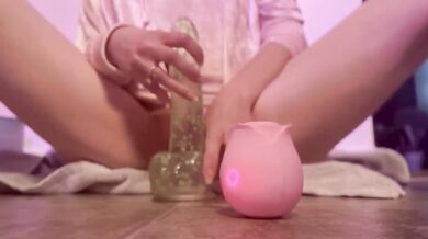 Roses And Dildos Smashed Solo Female Masturbation Gushing Ejaculation HD Porn