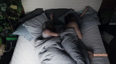 Morning love creampie big boobs blonde vibrator orgasm romantic intimate sex real couple homemade
