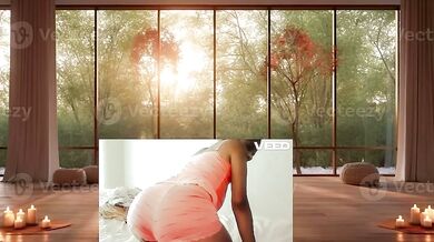 Ebony Milf Solo Female Yoga Stretch Destroyed Public Reality Luxury Apartment