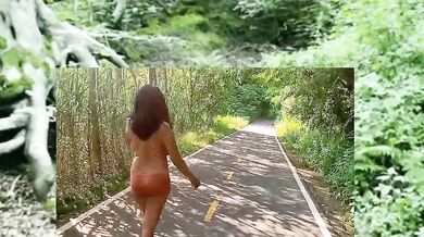 Ebony Amateur Walking Nude Through Jungle Public Reality POV Solo Female Destroyed