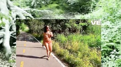 Ebony Amateur Walking Nude Through Jungle Public Reality POV Solo Female Destroyed