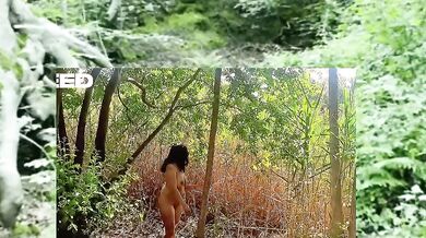 Ebony Amateur Walking Nude Through Jungle Public Reality POV Solo Female Destroyed