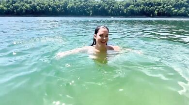 Milf Babe Destroyed Gushing Choked Public Skinny Dipping