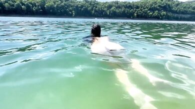 Milf Babe Destroyed Gushing Choked Public Skinny Dipping