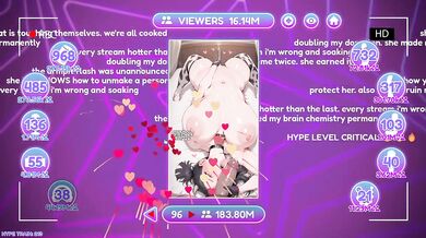 Streamer Cow Gets Pumped Full of Cum Until She Can't Take More