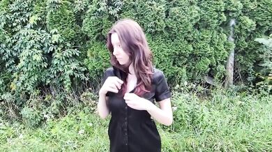 Horny Polish Alt Girl Destroyed With Roadside Blowjob and Face Riding Juicy Pussy
