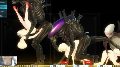 Giant Alien Destroyed 18 Year Blonde Girl Choked Gushing Hardcore BDSM Creampie