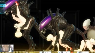 Giant Alien Destroyed 18 Year Blonde Girl Choked Gushing Hardcore BDSM Creampie