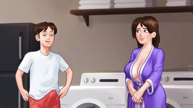 Destroyed Gushing Choked MILF Step Mom Russian Sex Washing Machine Big Tits Big Ass Hentai Anime