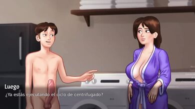 Destroyed Gushing Choked MILF Step Mom Russian Sex Washing Machine Big Tits Big Ass Hentai Anime
