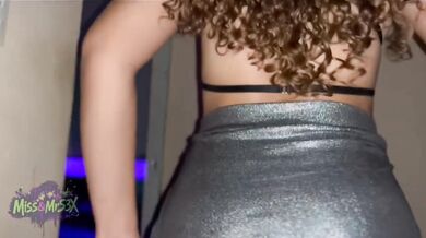 I dragged the nightclub guard home and he destroyed my pussy with his big cock while my big ass latina curly hair spilled over the bed as he choked me with deep throat and ass licking before he finished me inside with amateur creampie rough sex