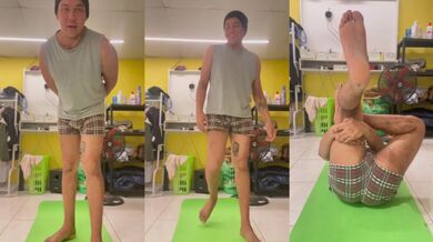 Amateur Verified Home Butt Exercises Destroyed Gushing Exclusive HD