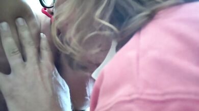 Amateur Blonde MILF Paardildo Creampie Destroyed On Table