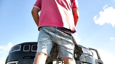 Motorhaube Doggystyle Creampie German Blonde MILF Big Tits Amateur HD