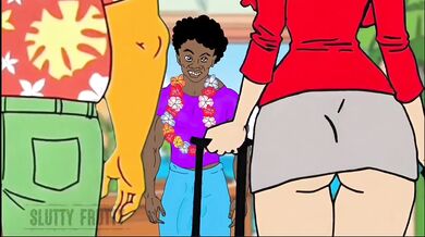 Cartoon Cheating Blonde Wife Destroyed By Big Black Cock Cuckold Husband