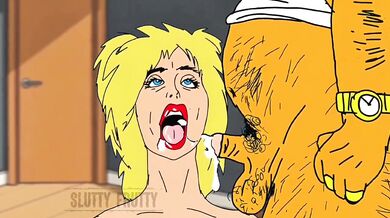 Cartoon Cheating Blonde Wife Destroyed By Big Black Cock Cuckold Husband