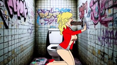 Cartoon Cheating Blonde Wife Destroyed By Big Black Cock Cuckold Husband