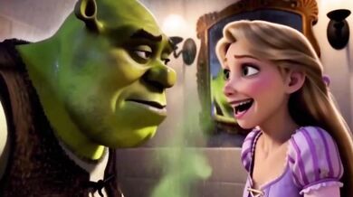 Rapunzel First Time Blowjob With Shrek In Cartoon XXX