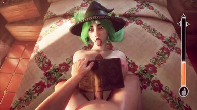 The Witch Got Destroyed Hard Rough Cowgirl Riding With Big Tits Nipples Folded Through A Book