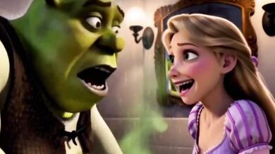 Shrek Destroys Rapunzel With First Time Blowjob Disney Crossover XXX Cartoon HD