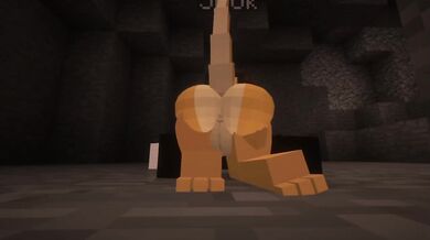 Destroyed Gushing Anal in the Cave with Jenny Sex Doll Minecraft Hentai