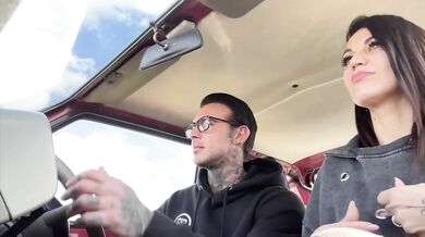 MILF cheats on her boyfriend with a stranger on his panda _lucas hope