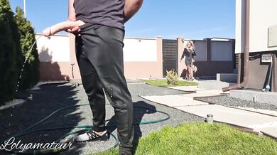 Stepmom not resist when saw Stepson huge cock and seduced him to fuck her hot pussy
