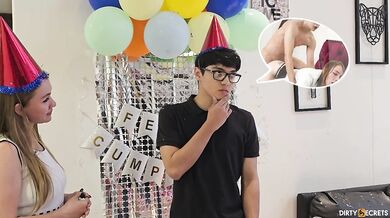 LIL_TIMY IS HAVING A BIRTHDAY AND I GIVE HER A BIG PRESENT WITH MY MOUTH