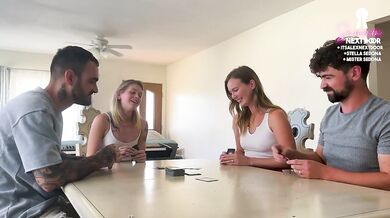Playing cards with our close friends ends up in WIFE SWAPPING - Sammm Next Door & Stella Sedona