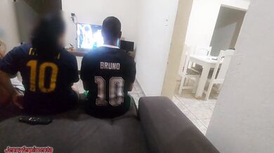 I had sex with my husband's friend because of a bet, I got horny and ended up doing with both of