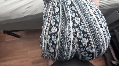 ass grinding makes him cum in boxers