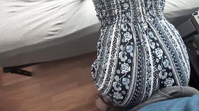 ass grinding makes him cum in boxers