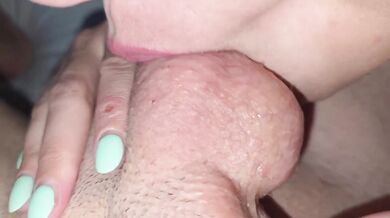 Amateur Blonde MILF With Big Tits Sucks Dick Then Rimming Ass For Massive Cumshot