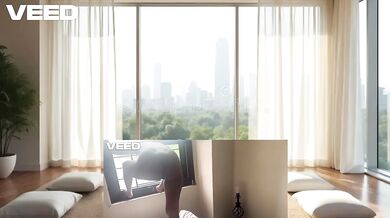 Ebony Yoga Girl Stretched On Condo Floor View Destroyed Gushing Choked POV