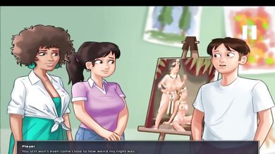 I Painted My Principal In Egyptian Queen Costume Naked - Summertime Saga