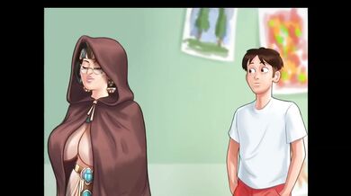 I Painted My Principal In Egyptian Queen Costume Naked - Summertime Saga