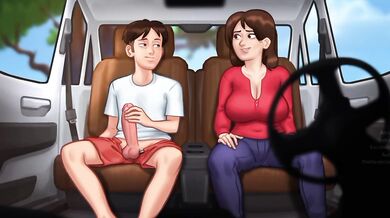 Debbie Destroyed Me Gushing Cum Inside Hot Ass Big Tits Cartoon Hentai Summertime Saga