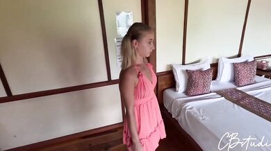 Young Stepdaughter Destroyed By Stepdaddy In Hotel Room With Creampie