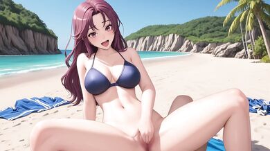Sloppy Blowjob Beach Purple Hair Big Tits Creampie Destroyed