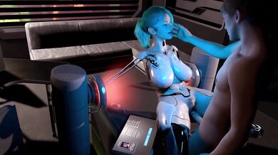 Destroyed Half Assembled Android Robot Girl Pussy Gushing Missionary Hard Fuck Cumshot