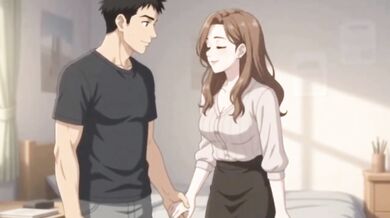 Stepsister Finds Secret Hentai Collection and Craves Hot Big Boobs Anal Creampie Sex
