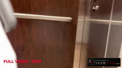 Exhibitionist Pussy Flashing Butt Plug At Mall Shopping No Panties
