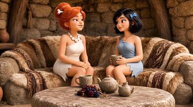 Hungry Caveman Destroyed By Besties Wife Sex In A Cave Ai Cartoon