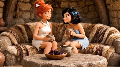 Hungry Caveman Destroyed By Besties Wife Sex In A Cave Ai Cartoon