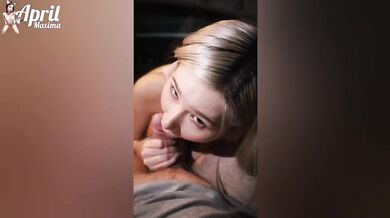April Maxima Gets Destroyed in Car by Braces Blowjob and Messy Public Cum Walk