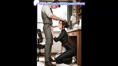 Horny Office Secretaries Destroyed With Deeptroat Blowjobs And Choked Cumshots In AI Generated Compilation